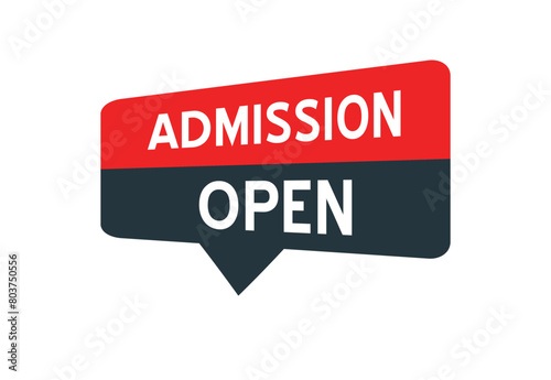 Eye-Catching Admission Open Sign in Bold Text - Stands Out Clearly
