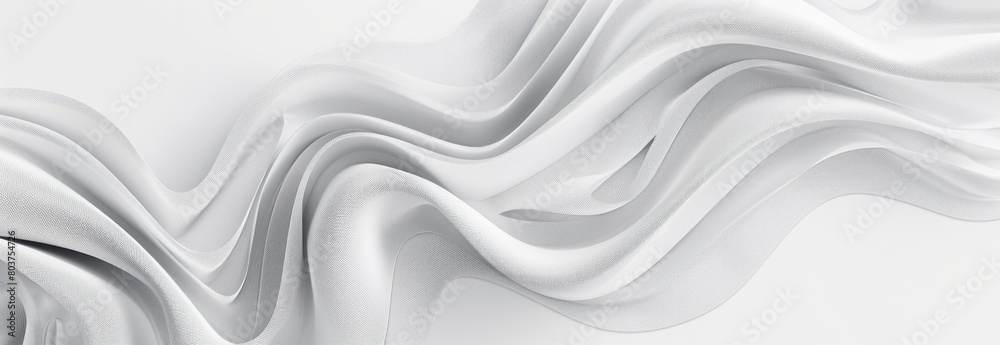 Abstract white background with soft geometric shapes and wavy lines for design, banner or cover in light gray color Abstract white background with soft geometric shapes and wavy lines for design, banner or cover in light gray color