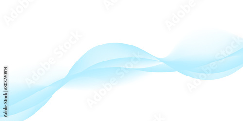 Abstract background with blue wavy and curvy lines Isolated on transparent background, vector illustration,