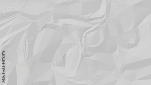 Crumpled white paper texture background, Background for various purposes.