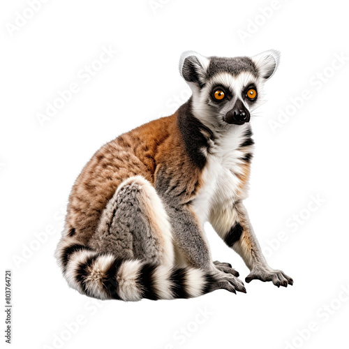 Lemur on transparent background. © Anwar
