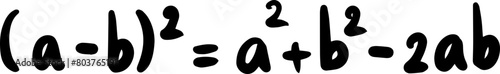 Algebra formulas math handwriting