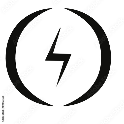 Power Icon, Lightning Power Icon
