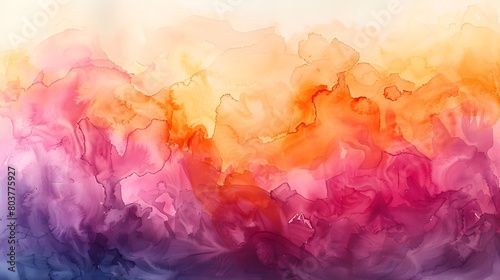 Abstract Watercolor Background. Generative AI.