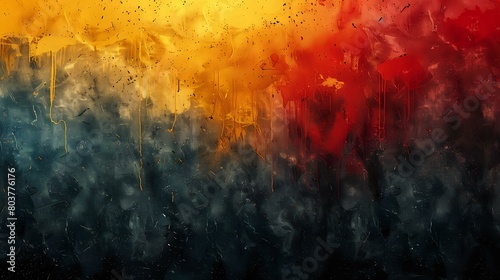 Warm Tones: Fiery Abstract Painting