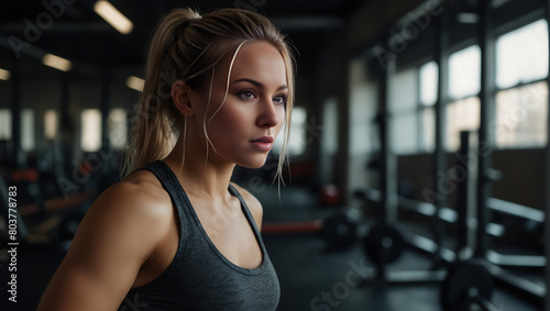 portrait of a woman in the gym Free Download portrait of a woman in the gym - GFXLoad