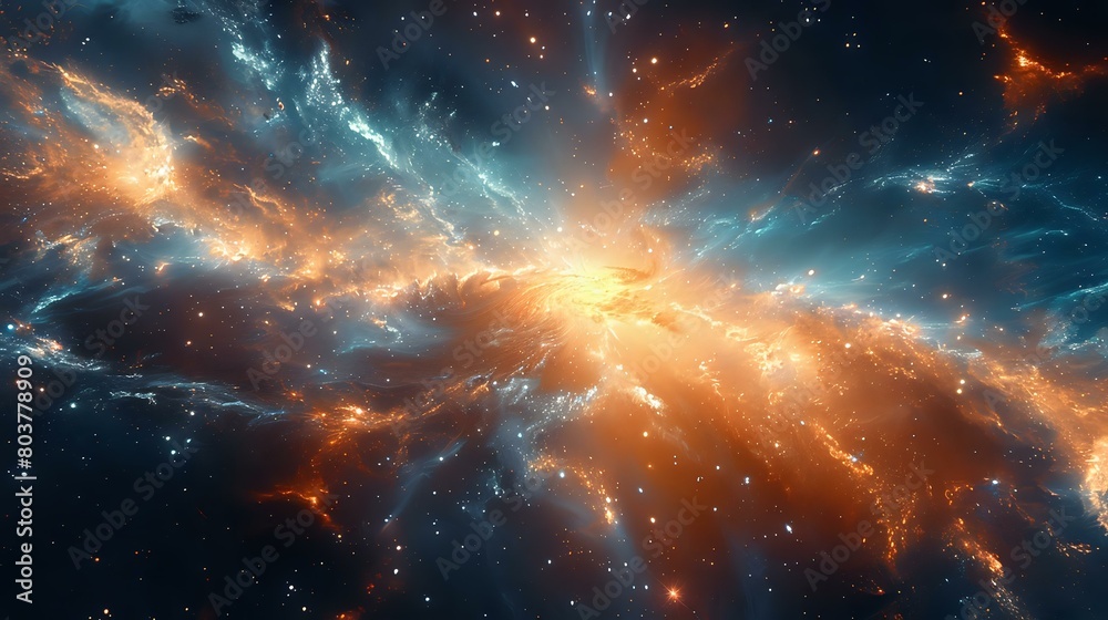 Fototapeta premium Stunning Cosmos: Embracing the Beauty of Cosmic Energy