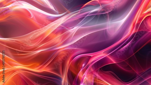 Wallpaper Mural Colorful abstract backround features fluid, wavy lines and shapes that intertwine and overlap each other, creating a dynamic and energetic visual effect Torontodigital.ca