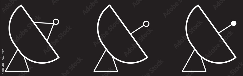 Antenna icon set. Radio antenna icon. Radio tower icons. Communication towers collection. Transmitter receiver wireless signal icons. Vector Antenna icon set. Radio antenna icon. Radio tower icons. Communication towers collection. Transmitter receiver wireless signal icons. Vector