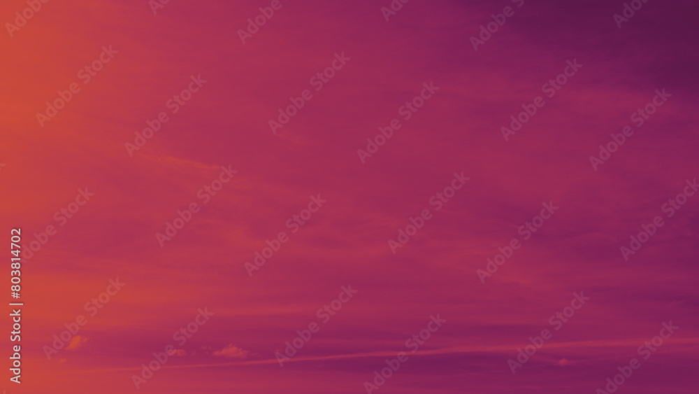 Abstract Fantasy Aerial View Background. Purple And Pink Sunset. Dramatic Duotone Sunrise.