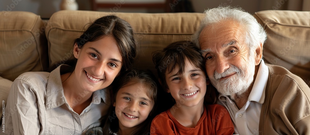 Closeup grandchild family child grandparent grandfather happy together. Closeup grandchild family child grandparent grandfather happy together.