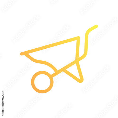 Wheelbarrow vector icon