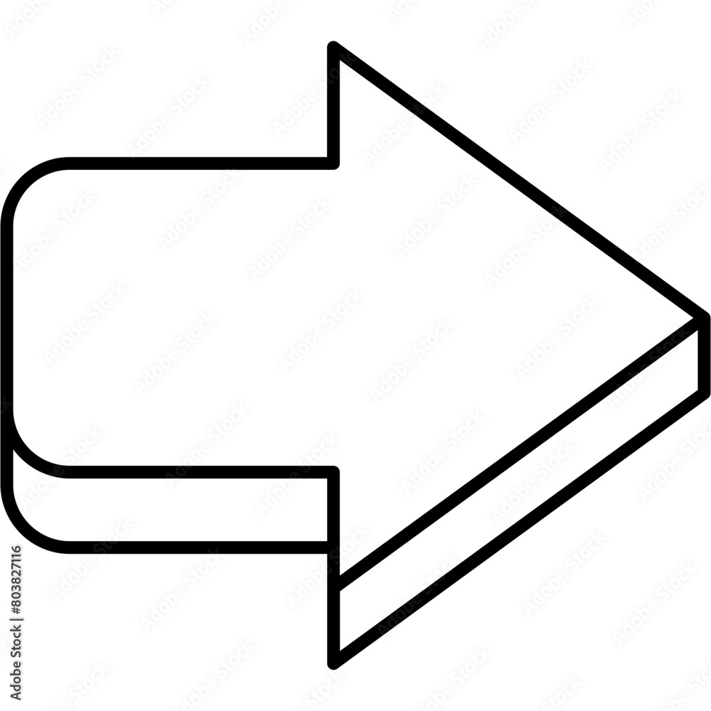 Obraz premium Bold Arrow Icon