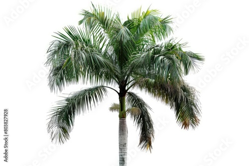 A palm tree in an isolated plant image on a white background. Generative Ai © Mimix