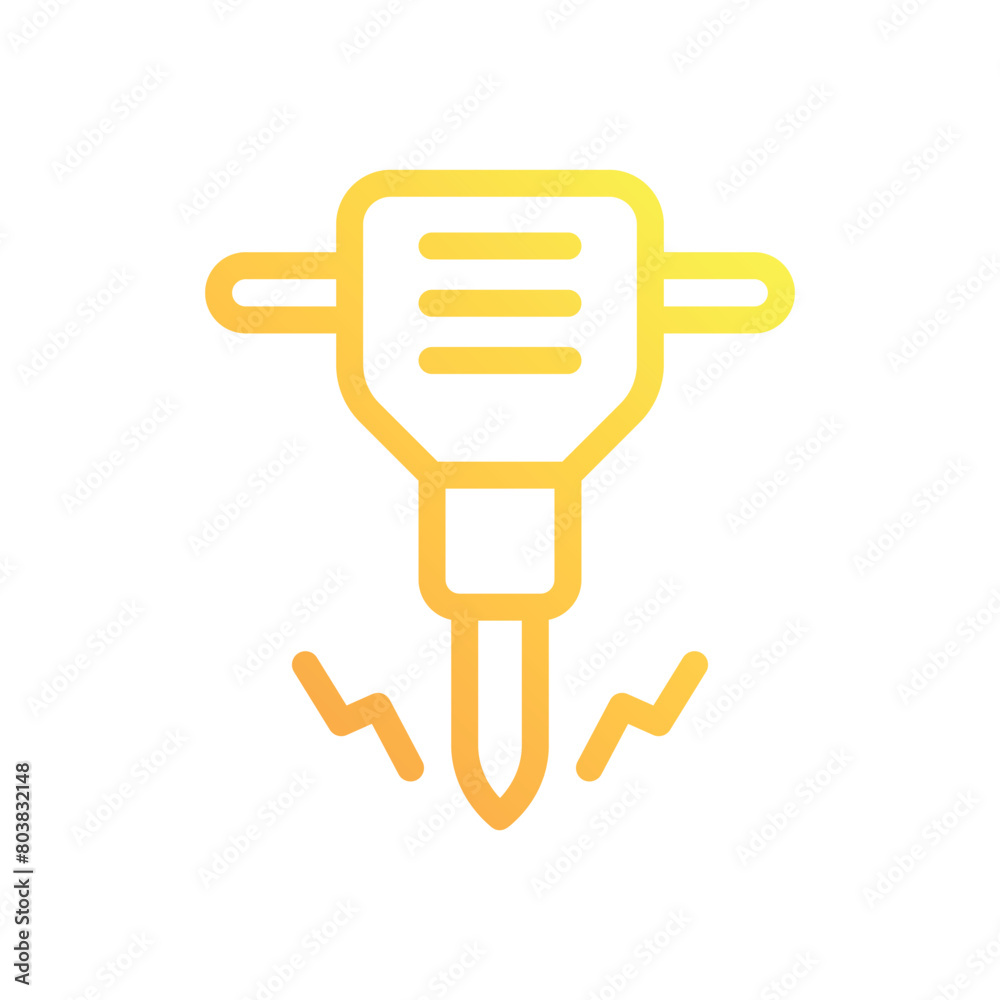 Jackhammer vector icon Jackhammer vector icon