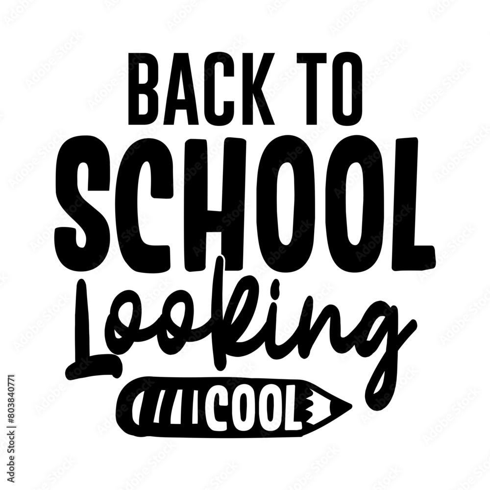 Back to School Looking Cool SVG