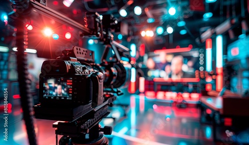 Professional video production studio with modern equipment © volga