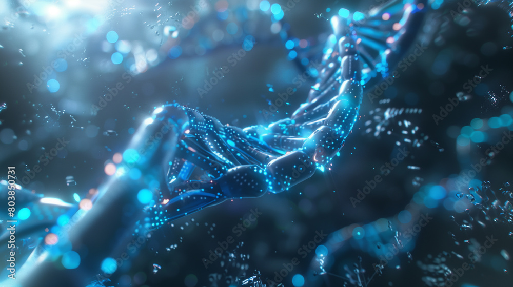 Visualize a future where humans use genetic editing to eliminate hereditary diseases. 