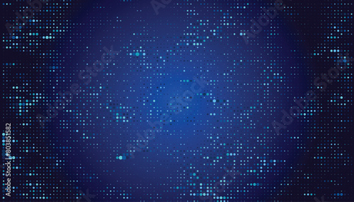 Abstract Finance Digital Business Background. Fintech Technology or Science Research Presentation Backdrop. Digital Crypto Business Vector Illustration.