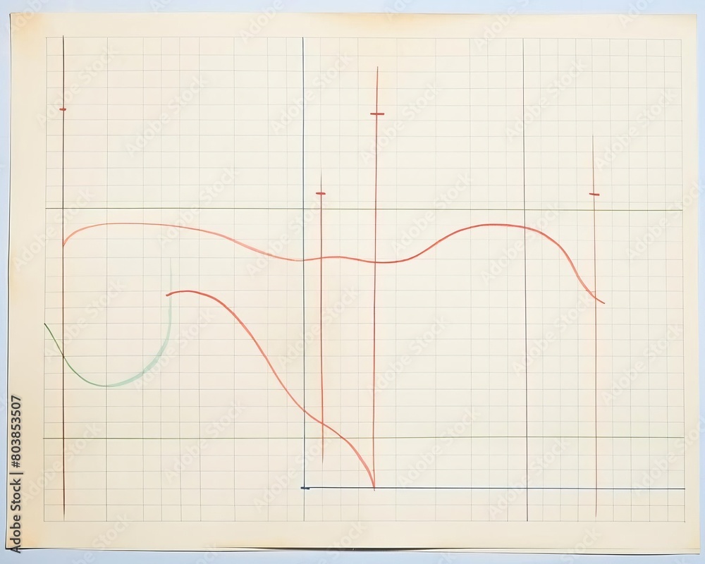 graph paper with mathematical diagrams