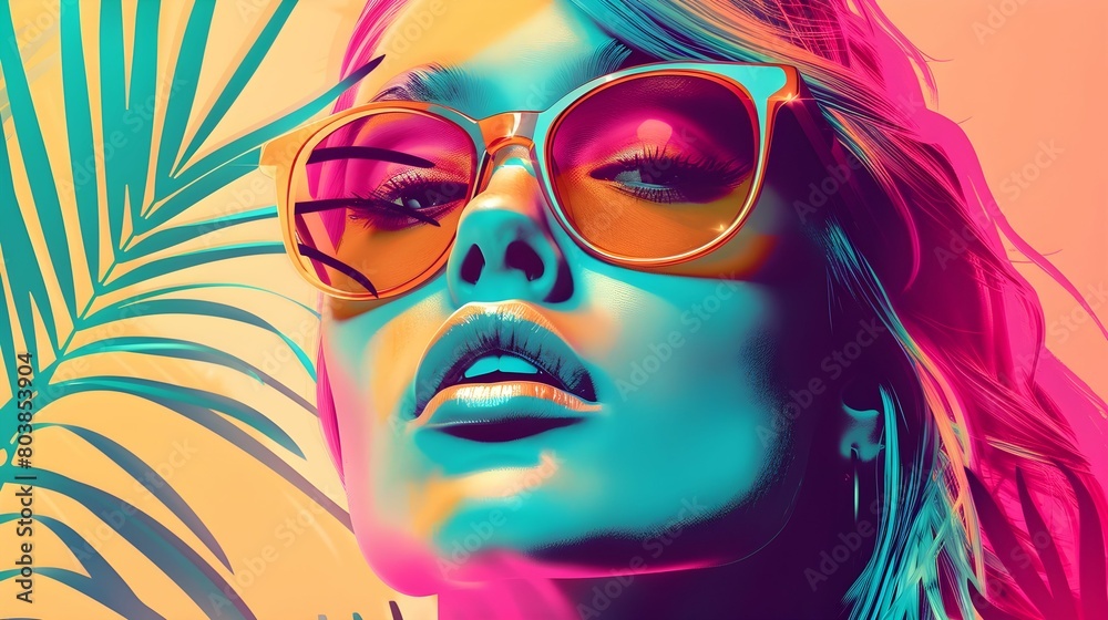 SENSUAL SUMMER CONCEPT ILLUSTRATION SENSUAL SUMMER CONCEPT ILLUSTRATION