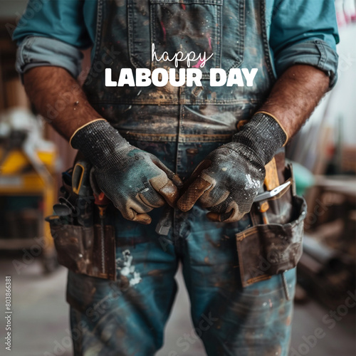 Vector Happy Labour Day Poster,Banner