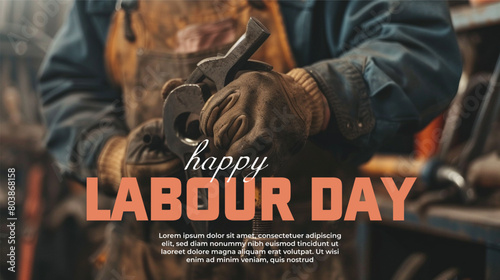 Vector Happy Labour Day Poster,Banner