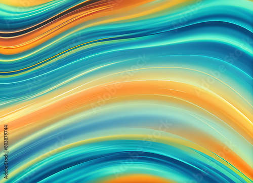 Colored background with a rainbow pattern,Bright stylish modern wave background in different colors,generative ai