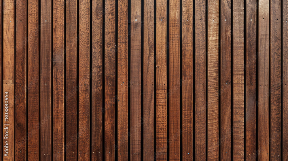 Vertical Brown Slats Background, Close-Up Shot Vertical Brown Slats Background, Close-Up Shot