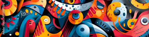 Colorful Abstract Graffiti Art