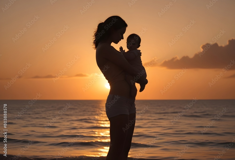 Medium shot mother holding child