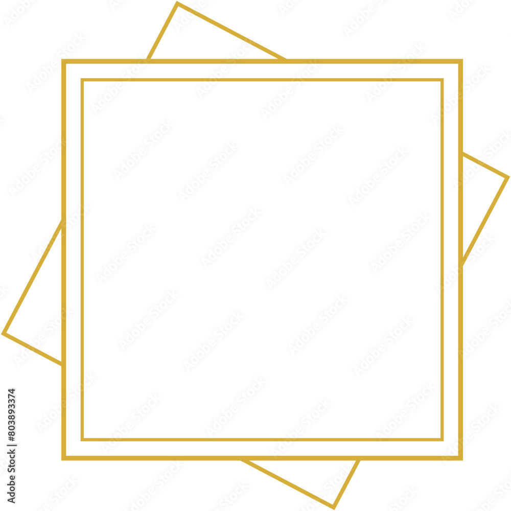 gold white square border gold white square border