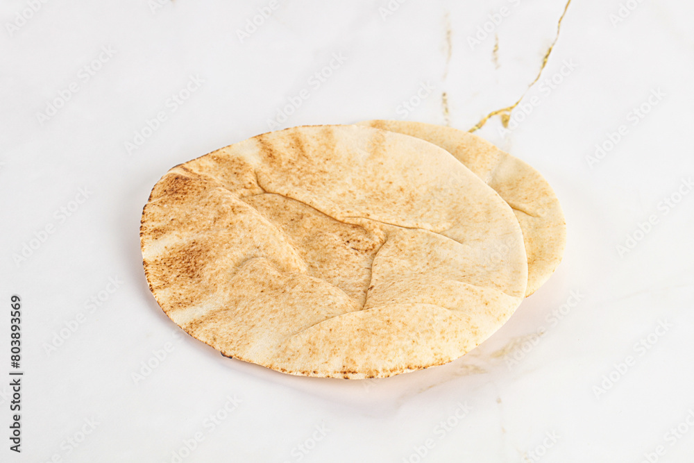 Traditional eastern round pita bread Traditional eastern round pita bread