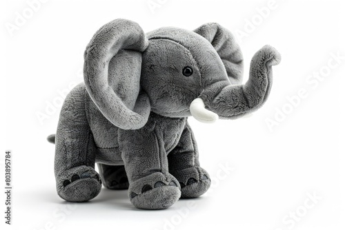 Elephant Soft toy on a white background