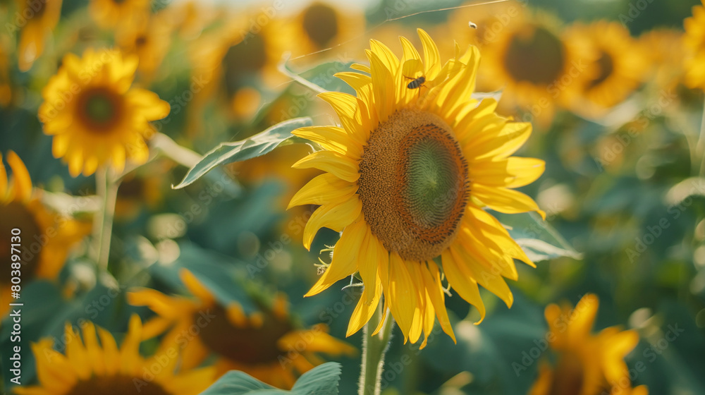 Fototapeta premium Sunflower in the field