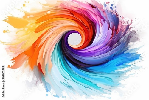 Vibrant abstract color swirl background