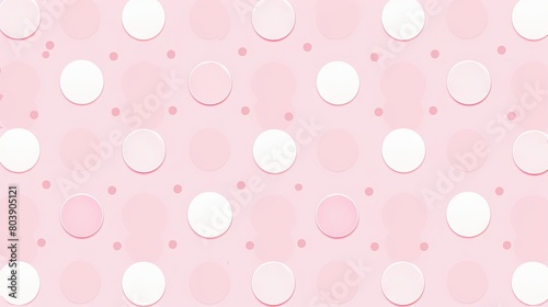 Abstract pink and white dot pattern background