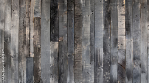 Old dark wood flooring, hardwood floor texture, with Long planks © sirilak