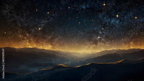 A dreamscape where stars drip like liquid gold onto a velvet canvas ai_generated