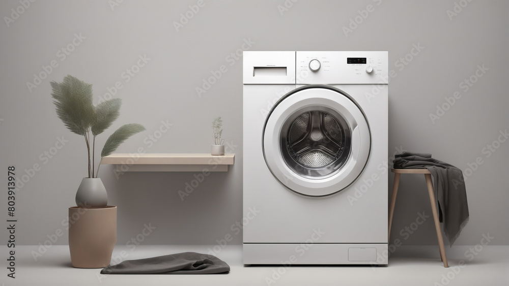 washing machine in a room