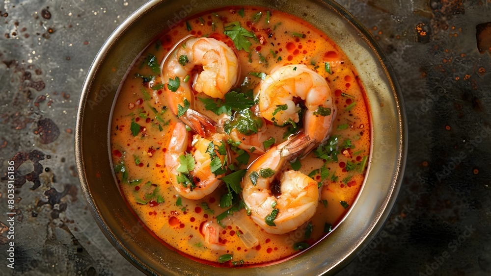 Highquality images of Tom Yum Goong a Thai masterpiece with shrimp and herbs . Concept Food Photography, Thai Cuisine, Flavorful Dishes, Authentic Recipes, Culinary Art Highquality images of Tom Yum Goong a Thai masterpiece with shrimp and herbs . Concept Food Photography, Thai Cuisine, Flavorful Dishes, Authentic Recipes, Culinary Art