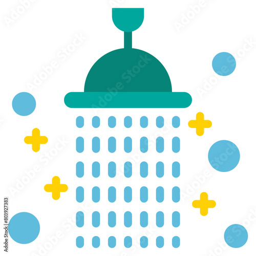 shower clean bathroom water hotel flat style