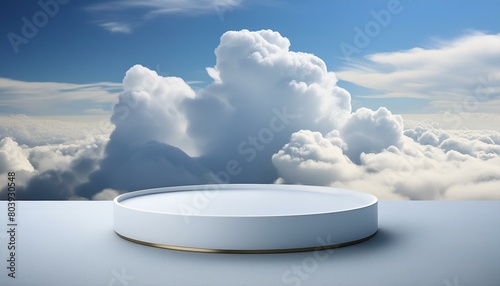 Sky High Showcase: Cloud Background Product Mockup