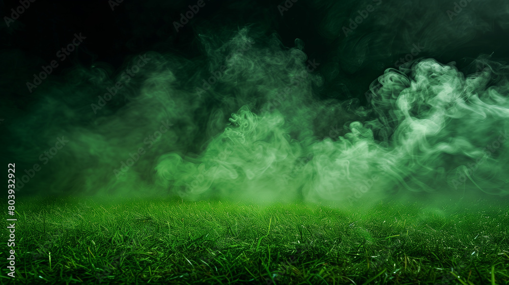 Smoke green background dark ground light smell toxic black bad fog stadium stink mist. Background green grass smoke cloud fart soccer night field dust poison potion floating sport transparent dirty Smoke green background dark ground light smell toxic black bad fog stadium stink mist. Background green grass smoke cloud fart soccer night field dust poison potion floating sport transparent dirty