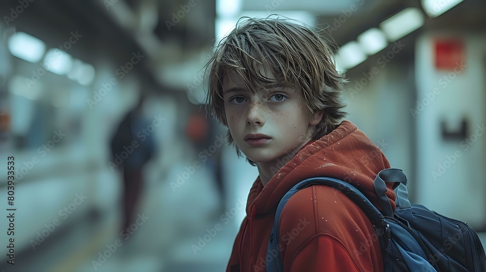 Fototapeta premium The Quiet Desperation of a Troubled Teen