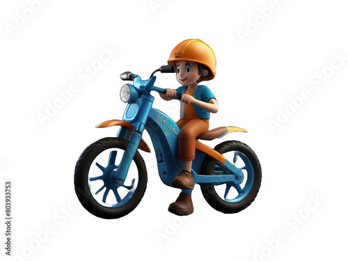 child on motorcycle