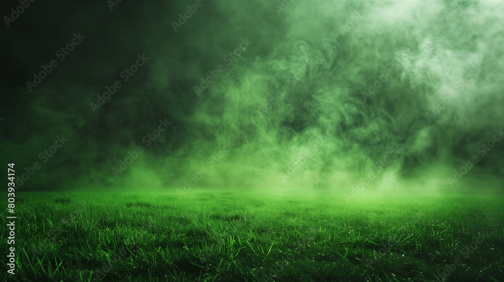 Smoke green background dark ground light smell toxic black bad fog stadium stink mist