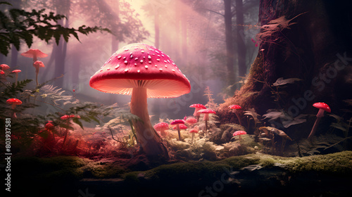Mushroom Wallpaper Fantasy Wallpaper Mushroom Light Fantasy Mushroom Jungle Forest Mushroom 