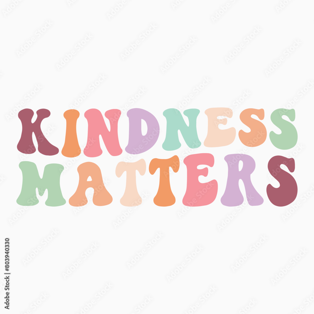 Kindness Matters retro t shirt design vector Kindness Matters retro t shirt design vector