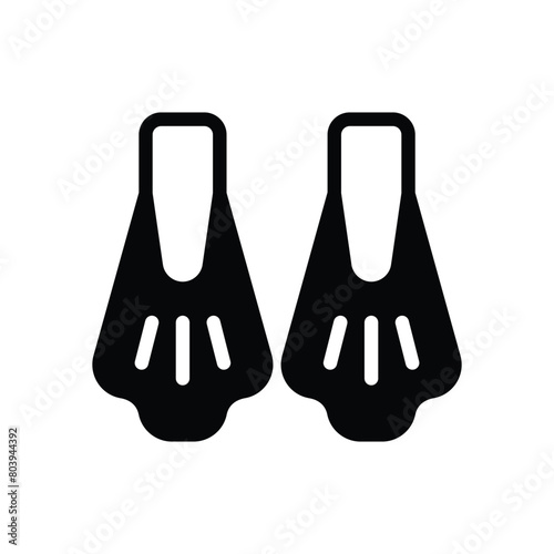 Flippers vector icon